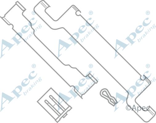 APEC BRAKING Комплектующие, колодки дискового тормоза KIT556